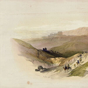 Ruins of Semua, 16th March 1839 from Volume 1 of The Holy Land; engraved by Louis Haghe