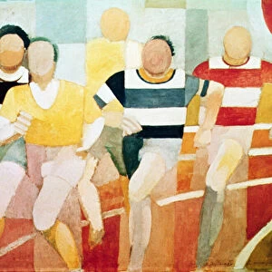 Runners, 1924-25 (oil on canvas)