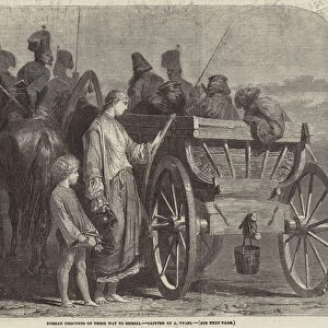 Russian Prisoners on their Way to Siberia (engraving)