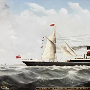 S. S. Cogent of Sunderland, 1884-85 (oil on canvas)