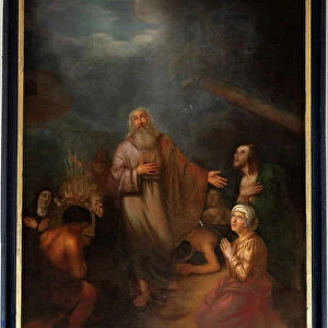 Sacrifice of Abraham, 18th century (oil on canvas)