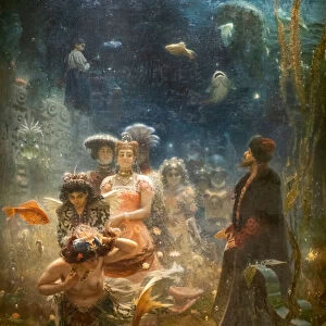 SADKO IN THE UNDERWATER KINGDOM, 1876 (oil on canvas)