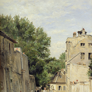 Saint-Vincent Street, Montmartre (oil on canvas)