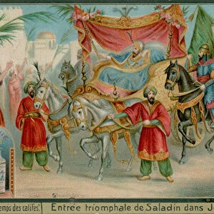 Saladdins Entry Into Jerusalem (chromolitho)