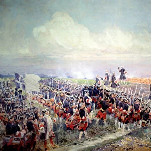 Salvation before the Battle of Fontenoy on 11 / 05 / 1745 Painting by Edouard Detaille