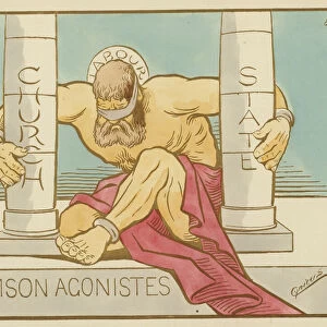 Samson Agonistes (colour litho)
