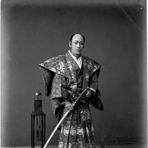Samurai Warrior, 1880s (hand-coloured albumen print)