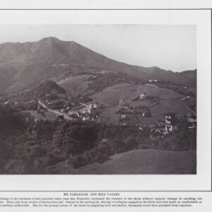 San Francisco: Mount Tamalpais and Mill Valley (b / w photo)