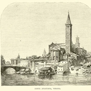 Santa Anastasia, Verona (engraving)