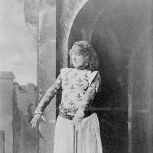 Sarah Bernhardt (1844-1923) in the role of Joan of Arc in Le Proces de Jeanne d