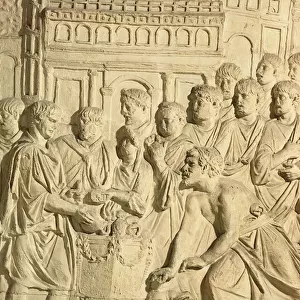 The Sarmatians paying tribute to the Romans, detail from a cast of Trajan
