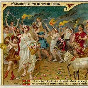 The Saturnalian Festival in Ancient Rome (chromolitho)