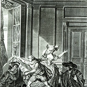 Scene from Act I of The Marriage of Figaro by Pierre-Augustin Caron de Beaumarchais