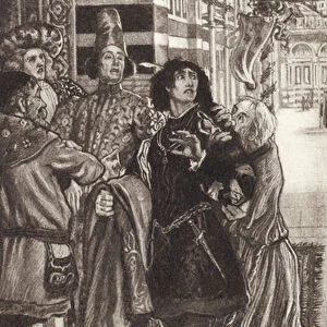Scene from Romola, by George Eliot (engraving)