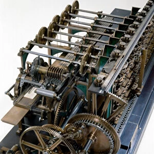 Detail of the Scheutz Difference Engine No 3, 1859 (metal)