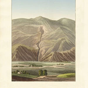 Schumla and its settings (coloured engraving)