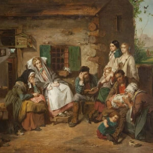 Scottish Settlers in North America (oil on canvas)