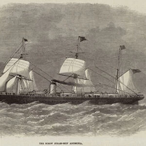The Screw Steam-Ship Abyssinia (engraving)