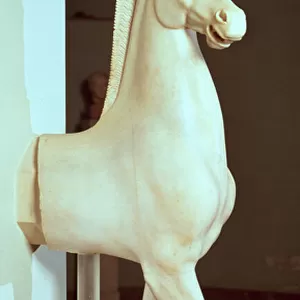 Sculpture of a horse, c. 500 BC (marble)