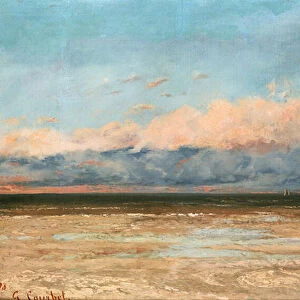 The Sea at Palavas, 1870 (oil on canvas)
