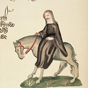 The Second Nun, detail from The Canterbury Tales, by Geoffrey Chaucer (c