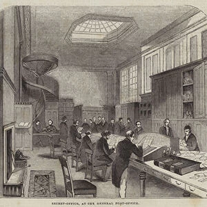 Secret-Office, at the General Post-Office (engraving)