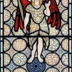 Seraph or angel, designed 1865 (stained glass)