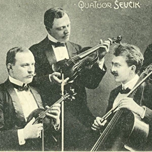 Sevcik-Lhotsky Quartet, Czech musicians (b / w photo)