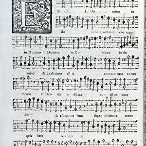 Sheet music page of the second book of Sacrae symphoniae by Giovanni Gabrieli, 1615