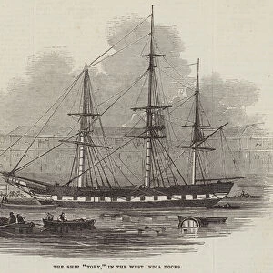 The Ship "Tory, "in the West India Docks (engraving)