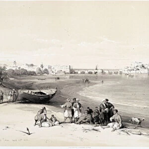 Sidon (Said), drawing made on 28 / 04 / 1839 in "The Holy Land"