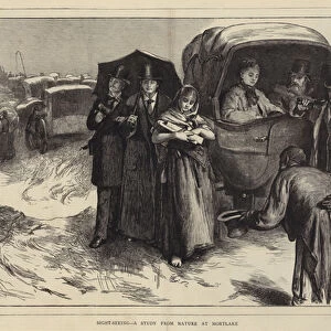 Sight-Seeing, a Study from Nature at Mortlake (engraving)