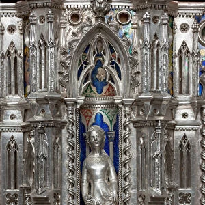 The silver altar of Saint Johns Treasure, front of the dossal, detail, 1367-1483