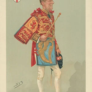 Sir Alfred Scott-Gatty, The Minstrel Boy, 1 December 1904, Vanity Fair cartoon (colour litho)