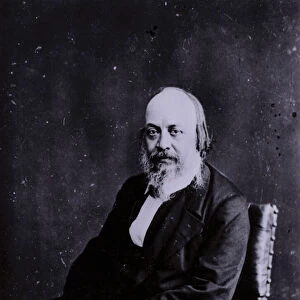 Sir Edwin Chadwick, English social reformer instrumental in changes to the Poor Laws and improvements in public health and sanitation (b / w photo)