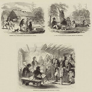 Sketches in a Court-House, Upper Canada (engraving)
