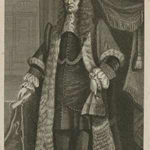 Slingsby Bethell, Sheriff of London and Middlesex in the year 1680 (engraving)