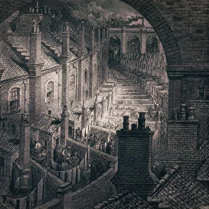 Slum terraces, by Gustave Dore