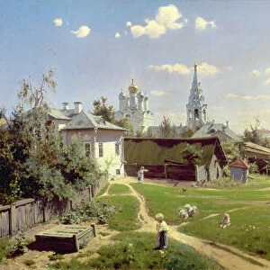 A Small Yard in Moscow, 1878 (oil on canvas)