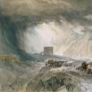Snowstorm, Mont Cenis, 1820 (w / c on paper)