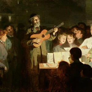 The Song Seller, 1903 (oil on canvas)