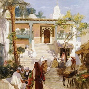 At the Souk, (oil on canvas)