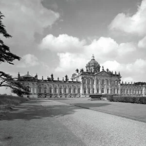 The south front, Castle Howard, North Yorkshire, from The Country Houses of Sir John Vanbrugh by Jeremy Musson, published 2008 (b/w photo)