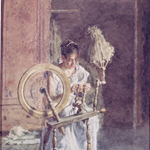 Spinning, 1881 (w / c on paper)