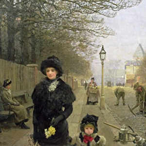 A Spring Morning, Haverstock Hill, 1881