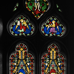 St. Augustine and St. Gregory, Chapel East Window, c. 1844 (stained glass)
