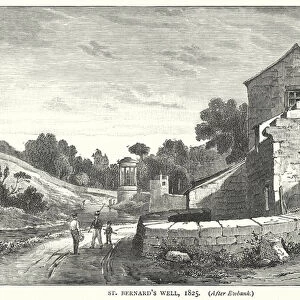 St Bernards Well, 1825 (engraving)