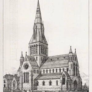 St Bridgets RC Church, Clara, Kings County (engraving)