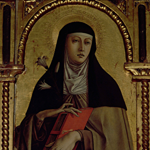 St. Clare, detail from the Santa Lucia triptych (tempera on panel)