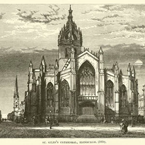 St Giless Cathedral, Edinburgh, 1870 (engraving)